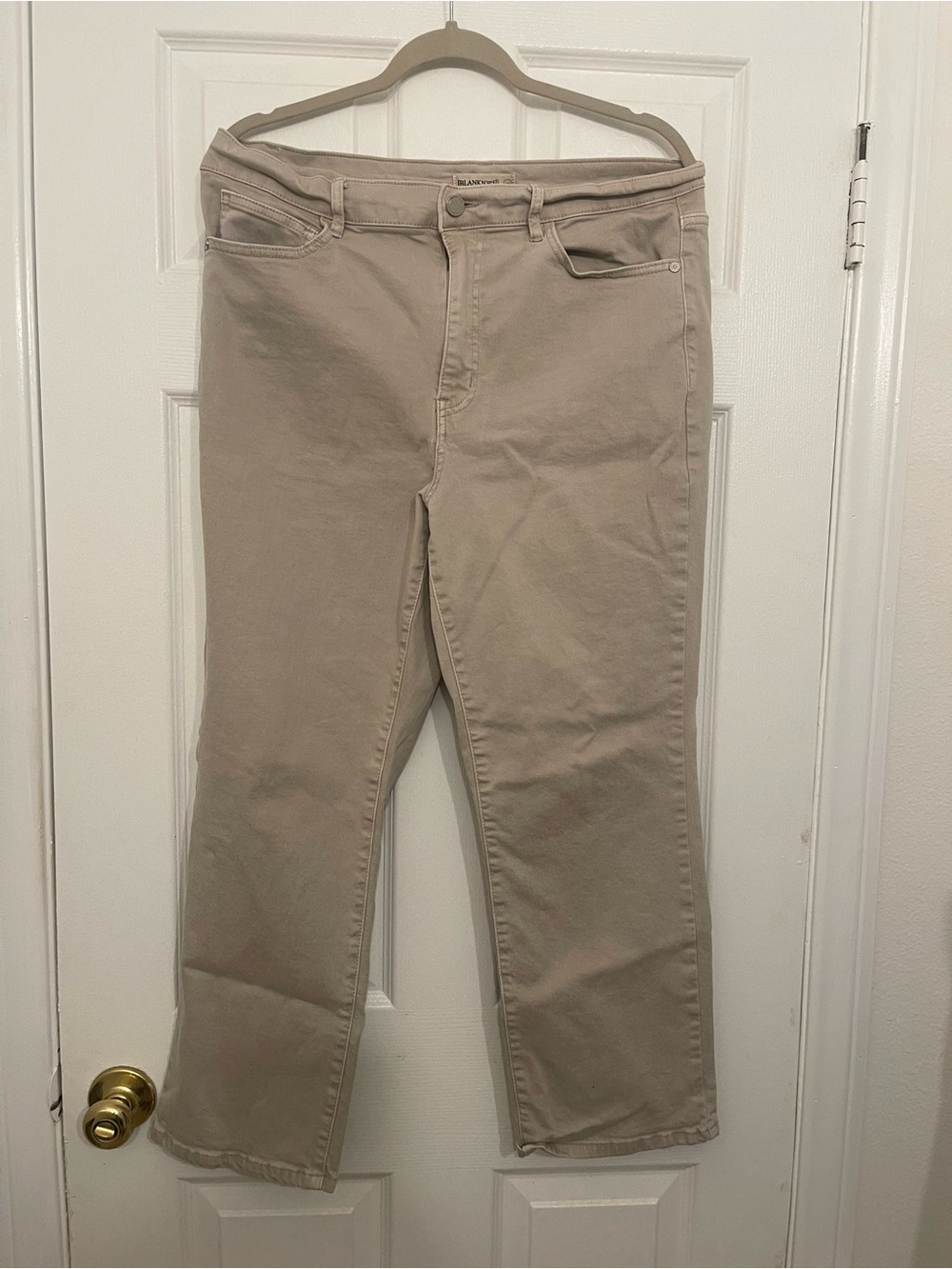 Blank NYC Taupe Boot Cut Jeans